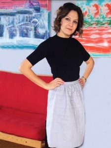 Skirt with ruffles