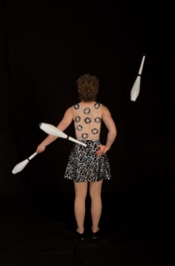Short dress circus performer Montreal