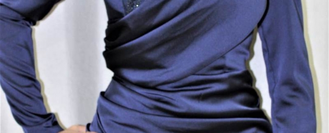 Long-sleeve ruched dress alteration Montreal