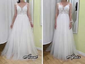 L’ourlet d’une robe mariée Laval, Montréal
