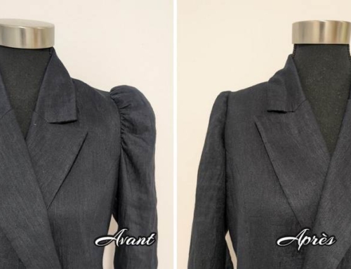Puff-sleeve blazer alteration