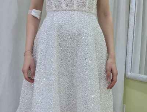 Rhinestone dress alteration